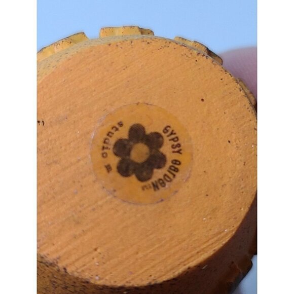 VINTAGE Miniature Artificial Plants In Pots Clay Pottery Decorative Bohemian - Picture 6 of 7